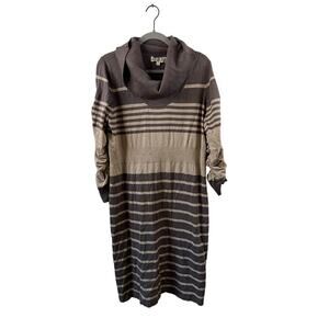 Pink Rose Womens Brown Turtleneck Dress Size 2x